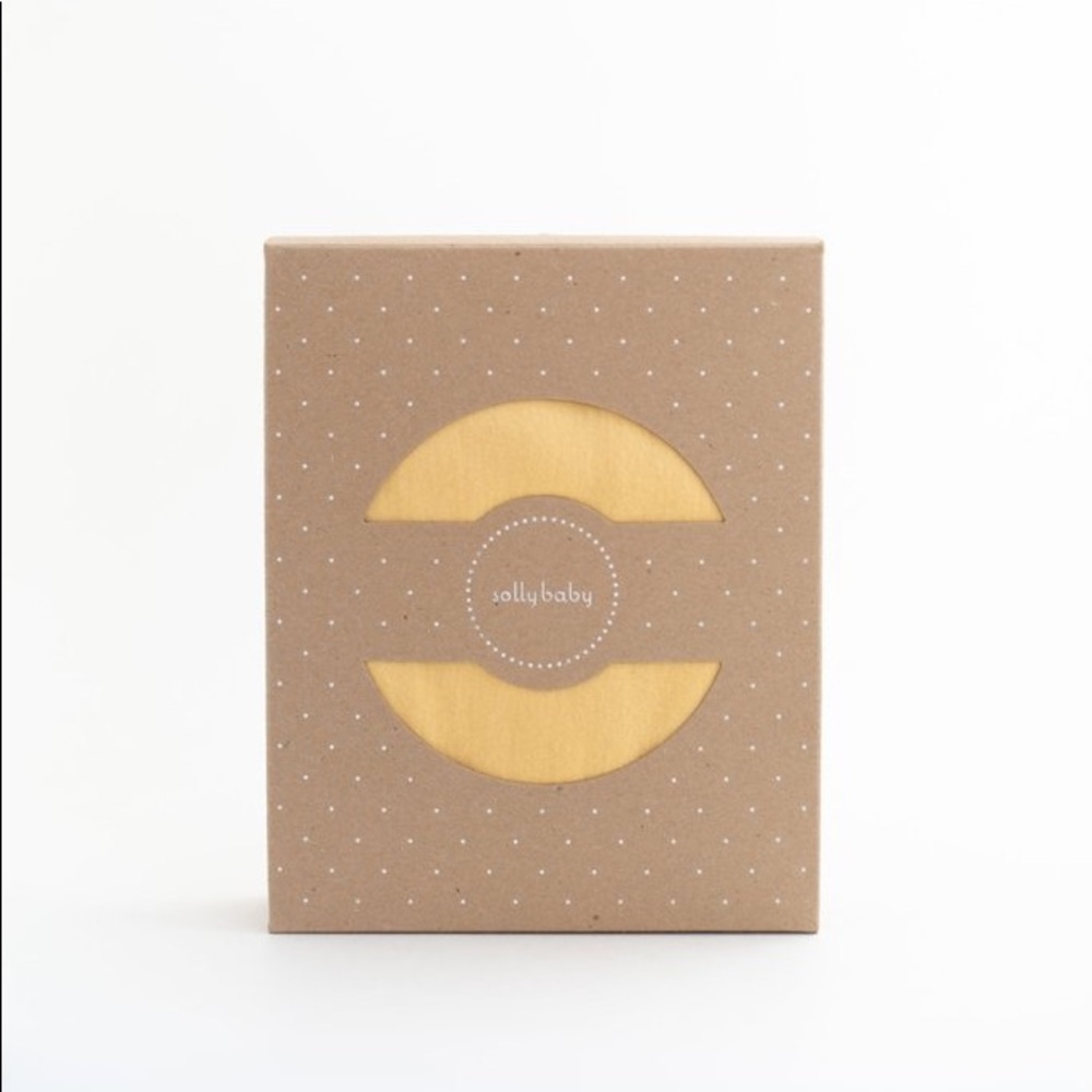Solly Baby Wrap in Custard (Yellow) with Box